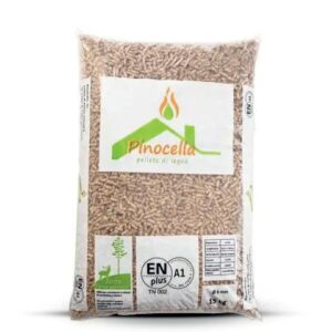 Pellet di pino naturale, bancale di 70 sacchi EN PLUS A1 alto potere calorifico